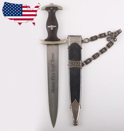 Third Reich SS Officers Chained Dress Dagger