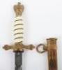 WW2 German Kriegsmarine Officers Dress Dagger by F W Holler Solingen - 4