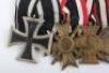 Rare WW1 / WW2 German 1936 Olympics Court Mounted Medal Group of Six - 2