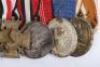 Rare WW1 / WW2 German 1936 Olympics Court Mounted Medal Group of Six - 3