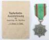 WW2 German Eastern Peoples Decoration 2nd Class with Swords in Gold