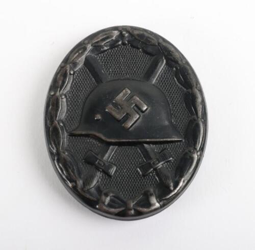 WW2 German Black Wound Badge by Eduard Hann, Oberstein / Nahe