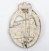 WW2 German Army / Waffen-SS Panzer Assault Badge in Silver by GWL - 4