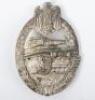 WW2 German Army / Waffen-SS Panzer Assault Badge in Silver by Hermann Aurich, Dresden