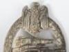 WW2 German Army / Waffen-SS Panzer Assault Badge in Silver by Hermann Aurich, Dresden - 2