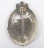 WW2 German Army / Waffen-SS Panzer Assault Badge in Silver by Hermann Aurich, Dresden - 4
