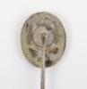 Miniature WW2 German Army / Waffen-SS General Assault Badge in Silver - 3