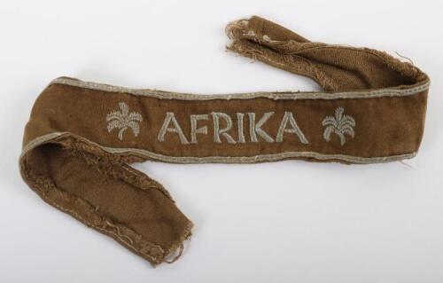 WW2 German Afrika Campaign Cuff Title