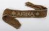 WW2 German Afrika Campaign Cuff Title