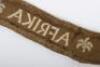WW2 German Afrika Campaign Cuff Title - 4