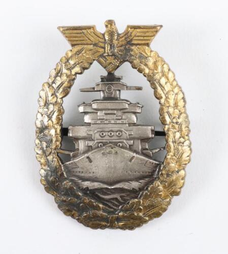 French Made WW2 German Kriegsmarine High Seas Fleet War Badge