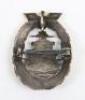 French Made WW2 German Kriegsmarine High Seas Fleet War Badge - 3