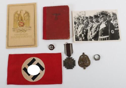 WW2 German NSDAP 10 Year Long Service Medal Grouping