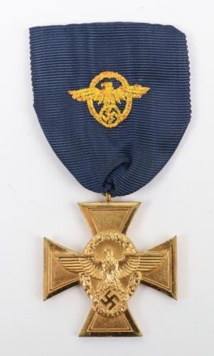 Third Reich Police 25 Years Long Service Cross