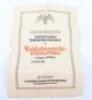 Third Reich Fire Service Award Citation with Heinrich Himmler Facsimile Signature - 7