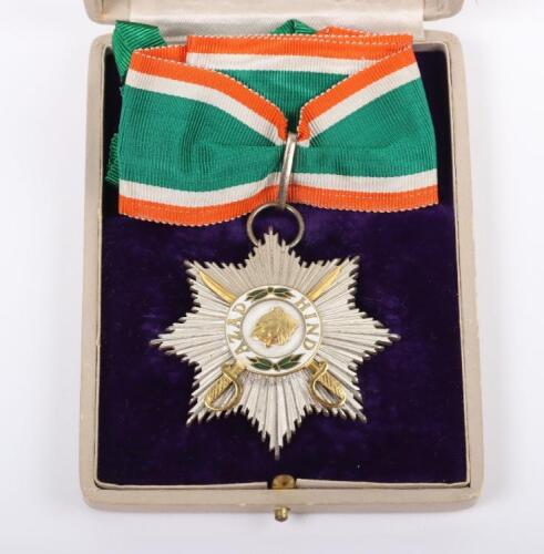 Indian Azad Hind Neck Order in Original Case of Issue by Rudolf Souval Wien