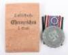 Third Reich Luftschutz Decoration 2nd Class in Original Paper Packet of Issue