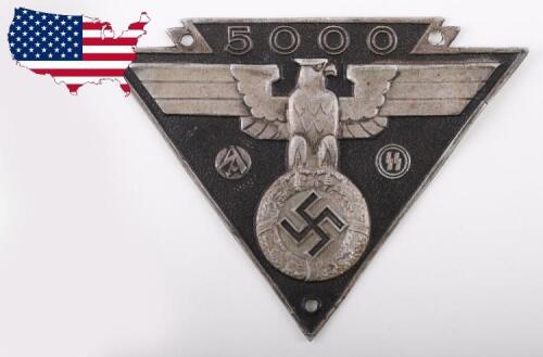 Third Reich SA / SS Car Competition Plaque