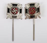 2x Variations of Third Reich Reichstreubund (Former Soldiers) Membership Pins