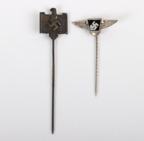 2x Third Reich Membership Stickpins