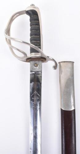Victorian 1822 Pattern Officers Sword of the Royal Carmarthen Artillery (Volunteers)