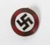 Third Reich NSDAP Party Electioneering Badge &ldquo;NUN ERST RECHT&rdquo;