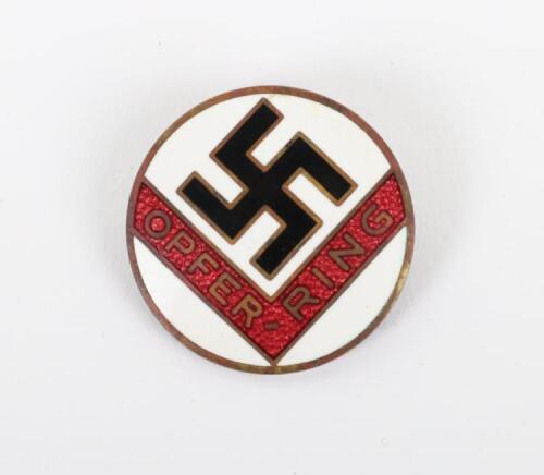 Third Reich NSDAP Donation Collectors Enamel Badge