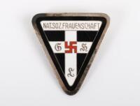 Third Reich National Socialist Frauenschaft Enamel Badge