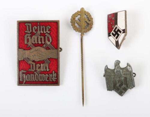 4x Third Reich Pin Badges