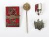4x Third Reich Pin Badges