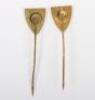 2x German Veterans Associations Stickpins - 3