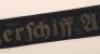 WW2 German Kriegsmarine Panzerschiff Admiral Scheer Cap Tally - 2