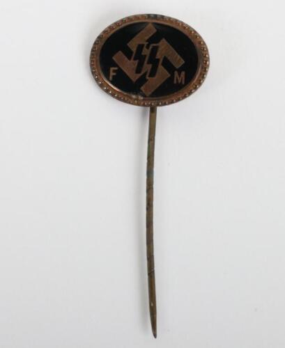 Third Reich SS FM Membership Stickpin by Deschler Munchen