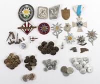 WW2 & Post War German Army Mountain Troops Badge Grouping