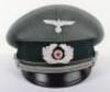 WW2 German Army Transport Section Officers Peaked Cap