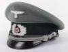 WW2 German Army Transport Section Officers Peaked Cap - 5