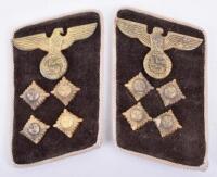 Third Reich NSDAP Political Leaders Kreisleitung Gemeinschaftsleiter Tunic Collar Tabs