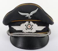 WW2 German Luftwaffe Flight Section / Fallschirmjager Peaked Cap