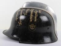 WW2 German Third Reich Fire Police War Art Helmet