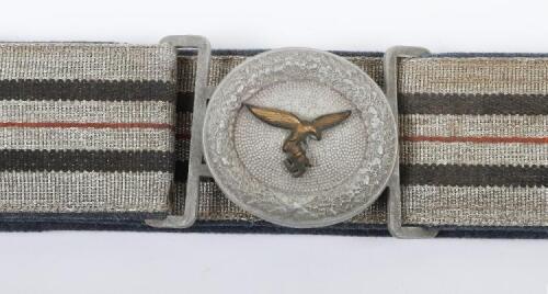 WW2 German Luftwaffe Officers Brocade Belt and Buckle