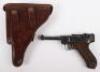 Deactivated German P08 Luger Semi-Automatic Pistol in Original Holster - 2