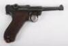 Deactivated German P08 Luger Semi-Automatic Pistol in Original Holster - 8