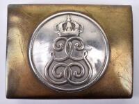 Scarce WW1 Saxon 108th Fusilier Regiment (Royal Saxon Schutzen (Fusilier) Rgt Prinz Georg) Other Ranks Belt Buckle