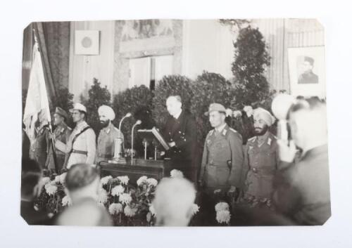 Official Photograph During Presentation of the Indian Azad Hind Legion Standarte