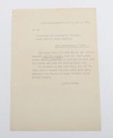 Historically Important Documents Sent by Adolf Hitler to Spanish General and Commander of the Spanish Blue Division, General Augustin Munoz Grandes with Handwritten Corrections by Adolf Hitler, with First Possible Indication that Germany May Loose the War