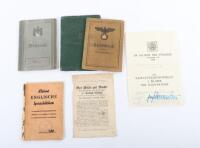 WW2 German Army Wehrpass & Soldbuch Grouping to Oberfeldwebel who Served in Grenadier Regiment 582 on the Channel Islands