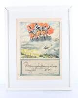 WW2 German Luftwaffe Flak Certificate