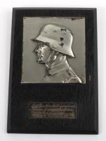 WW2 German Armed Forces Wall Plaque with Presentation Inscription