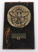 WW2 German Police Wall Plaque