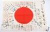 WW2 Imperial Japanese Signed Battle Flag - 7